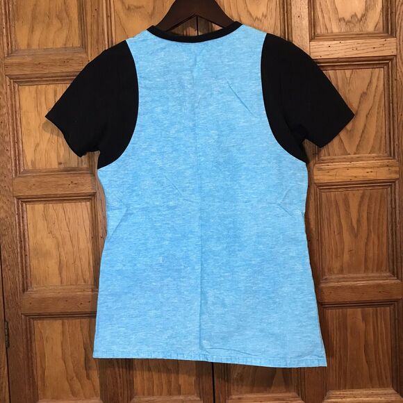 Peanuts Scrub Top Charley Snoopy Dog XS V-Neck Medical Vet Black Teal 2 Pockets - Picture 7 of 8